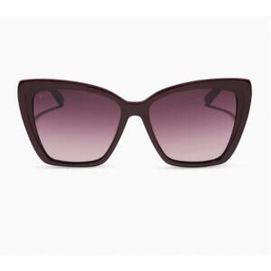 NEW DIFF women's becky ii sunglasses in dark cherry